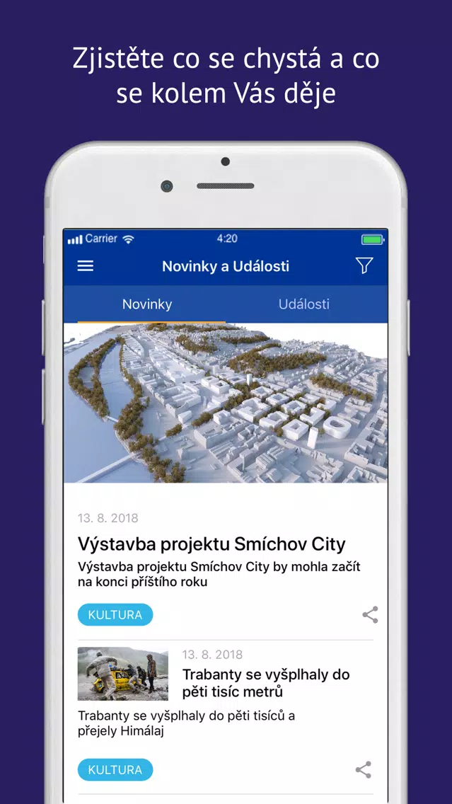Tangkapan skrin Praha 5 v mobilu