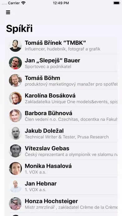 Tangkapan layar ProfesiaDays.cz - Praha