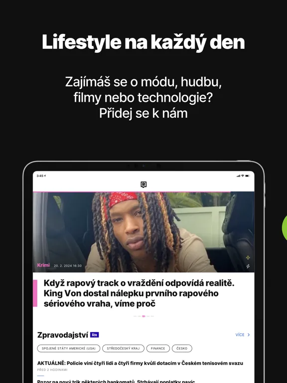 Captures d'écran de Refresher Česko iPad 