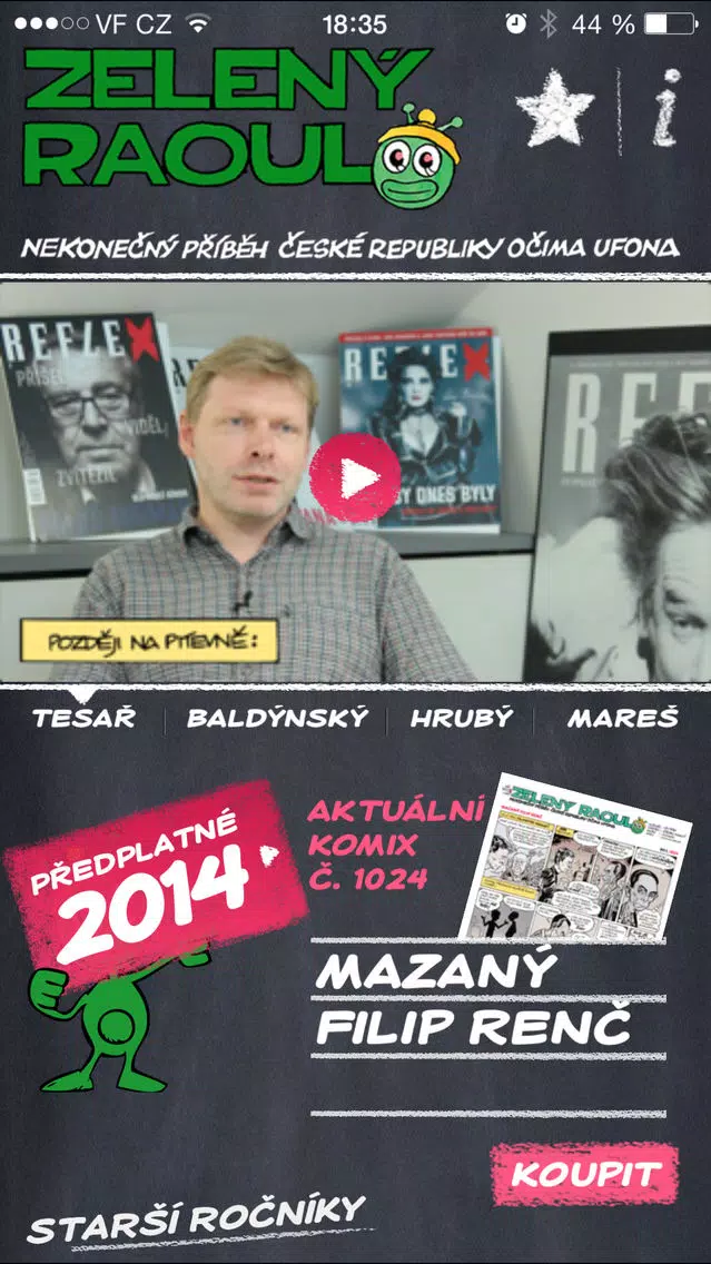 Zelený Raoul - komiks Reflexu应用截图