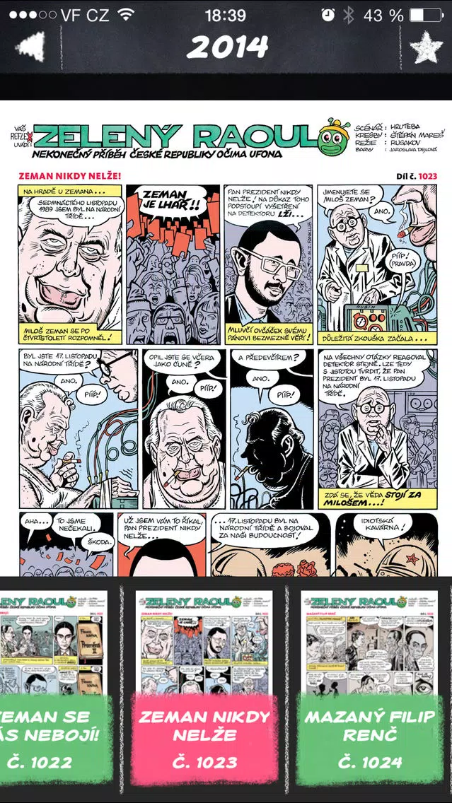 Zelený Raoul - komiks Reflexu应用截图
