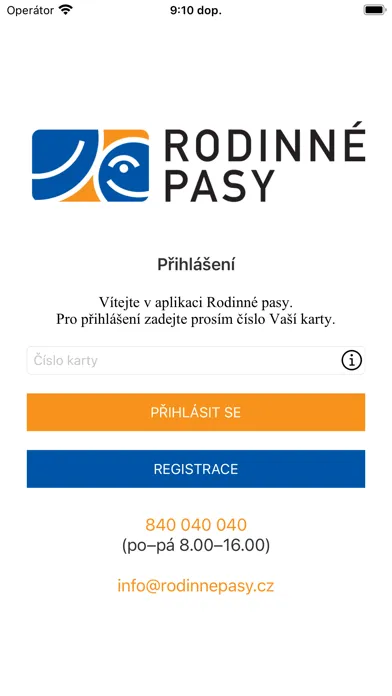 Ảnh chụp màn hình của Rodinné pasy