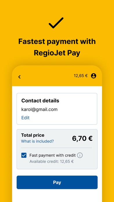 RegioJet Screenshots