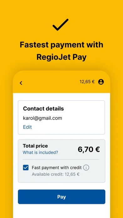 RegioJet Screenshots