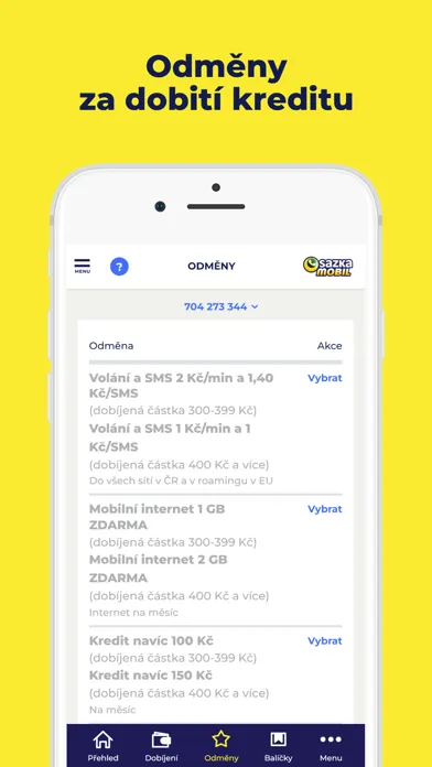 Mobilní operátor SAZKAmobil स्क्रीनशॉट