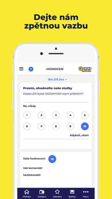Mobilní operátor SAZKAmobil स्क्रीनशॉट