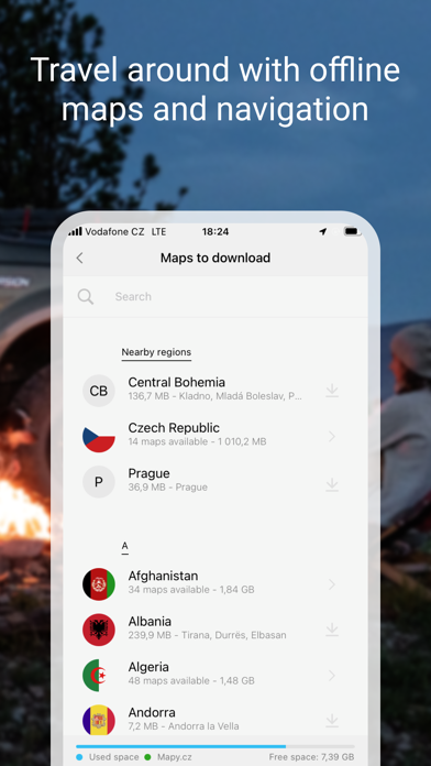 Mapy.cz: maps & navigation سکرین شاٹس