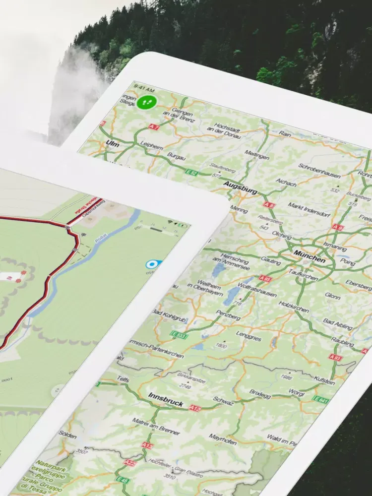 Ảnh chụp màn hình của Windy Maps iPad 