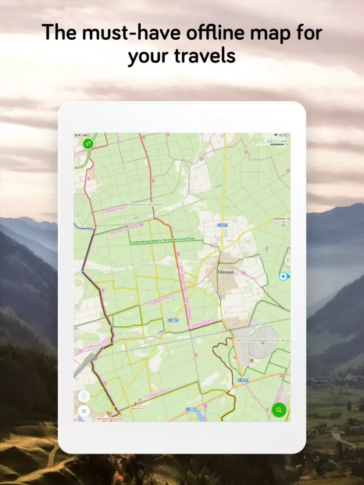 Ảnh chụp màn hình của Windy Maps iPad 