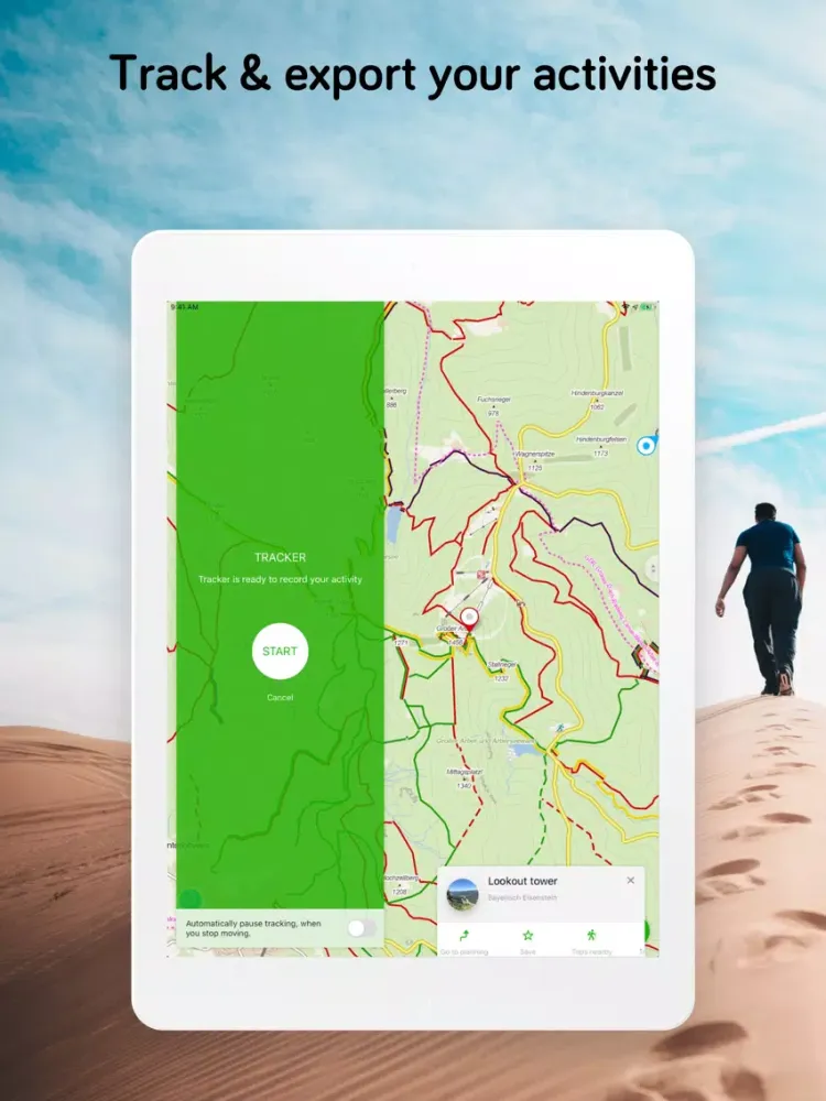 Ảnh chụp màn hình của Windy Maps iPad 