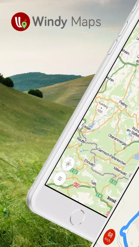 Ảnh chụp màn hình của Windy Maps