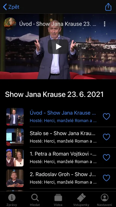 Zrzuty ekranu Show Jana Krause