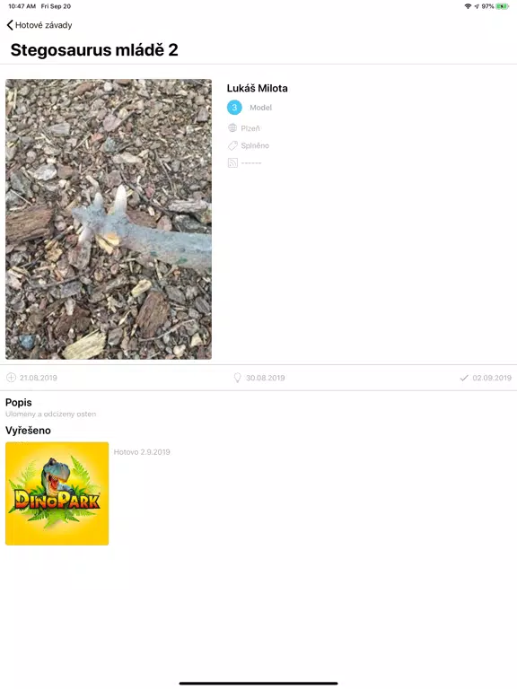 Screenshot di Production iPad 
