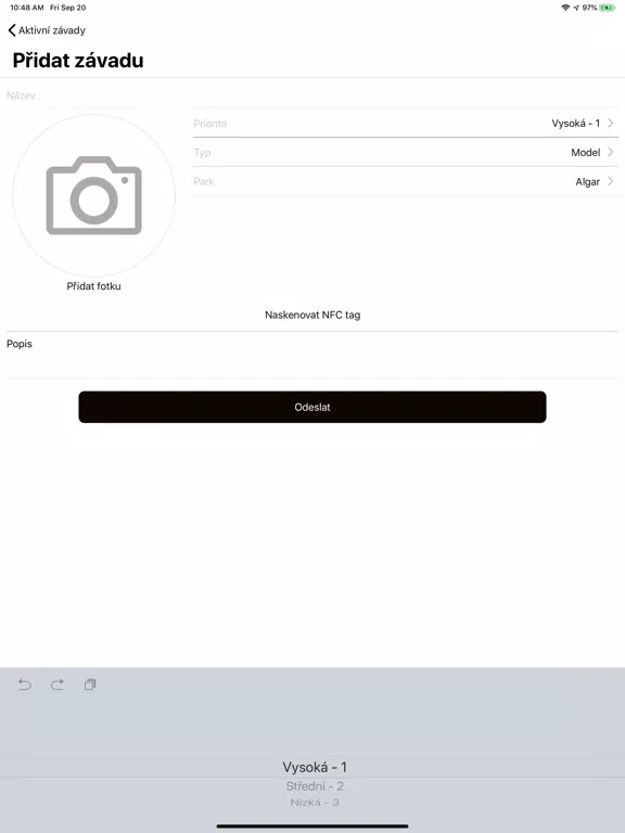 Screenshot di Production iPad 