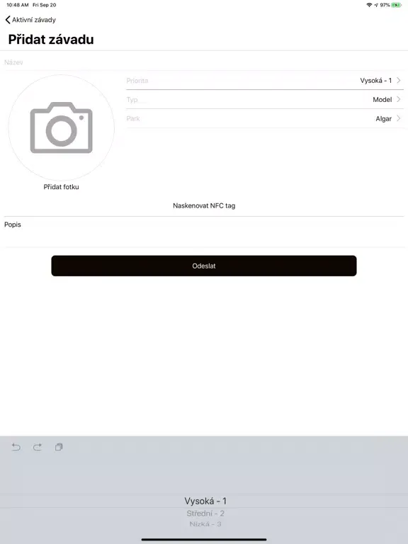 Screenshot di Production iPad 