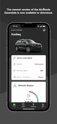 Скриншоты MyŠkoda Essentials
