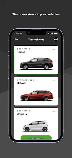 Скриншоты MyŠkoda Essentials