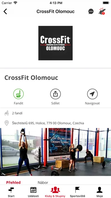 Sportuj v Olomouci: Týmy, Akce Screenshots