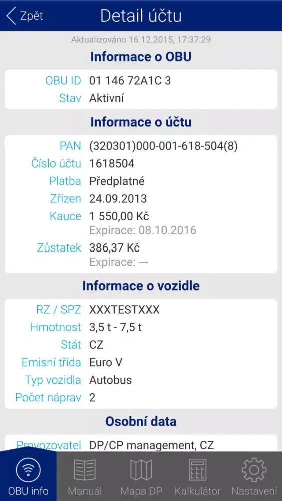 Screenshot di MYTO CZ