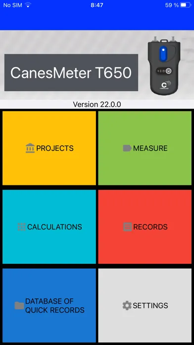 CanesMeter T650 Ekran Görüntüleri
