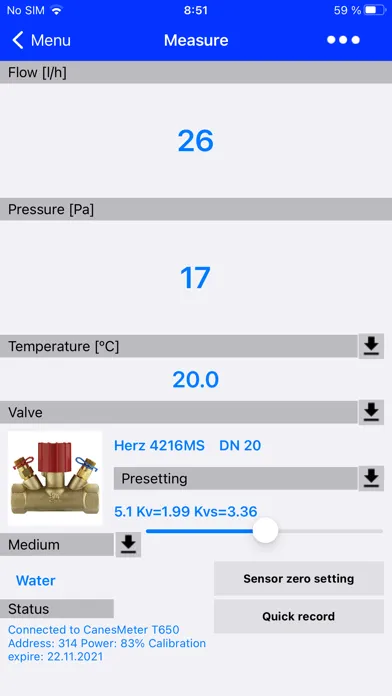 CanesMeter T650 Ekran Görüntüleri