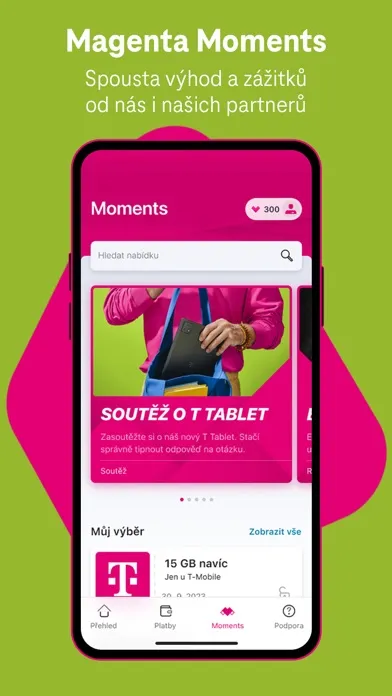 Můj T-Mobile應用截圖