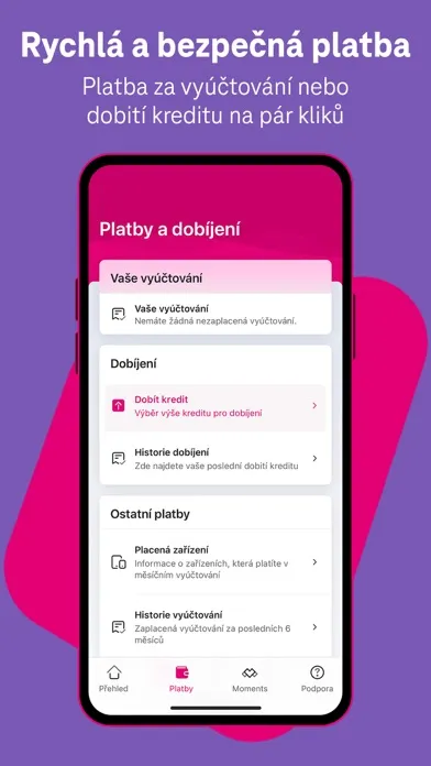 Můj T-Mobile應用截圖