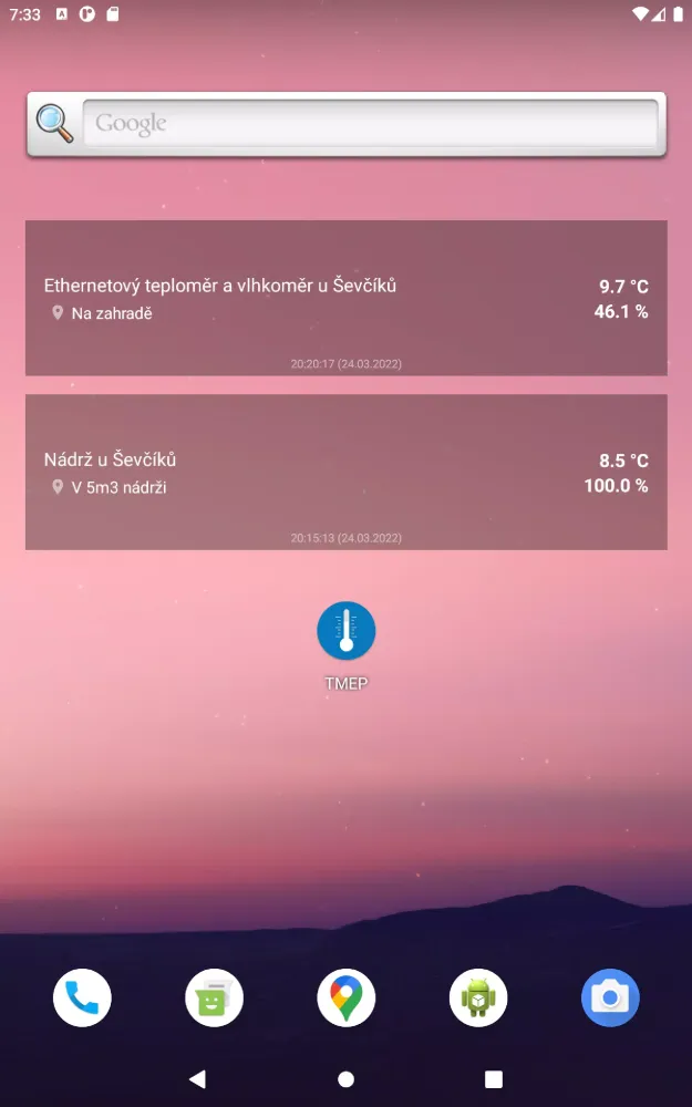 Capturas de tela do TMEP