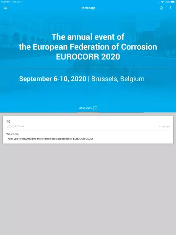 Captures d'écran de EUROCORR 2020 iPad 