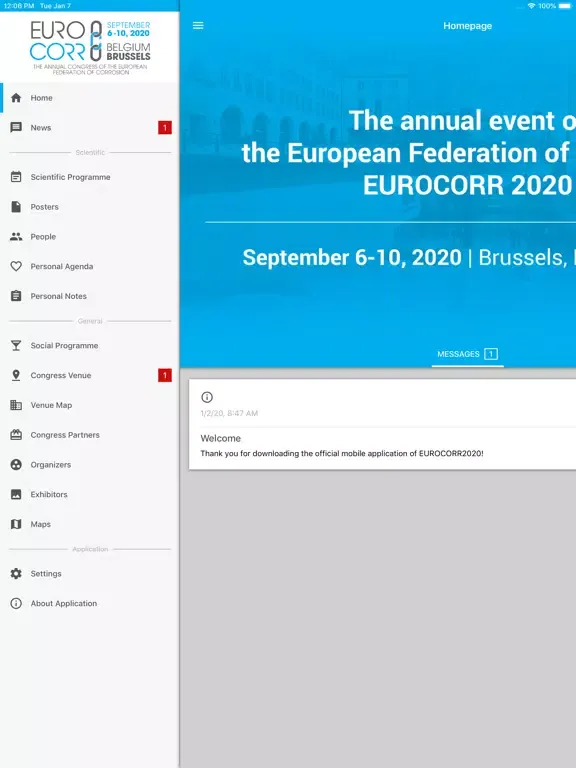Captures d'écran de EUROCORR 2020 iPad 