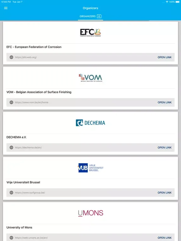 Captures d'écran de EUROCORR 2020 iPad 