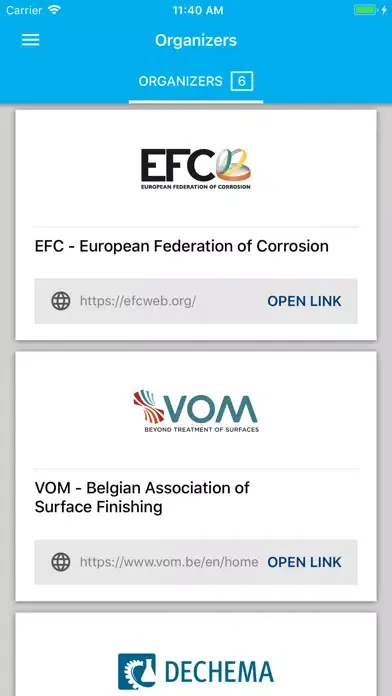 Captures d'écran de EUROCORR 2020