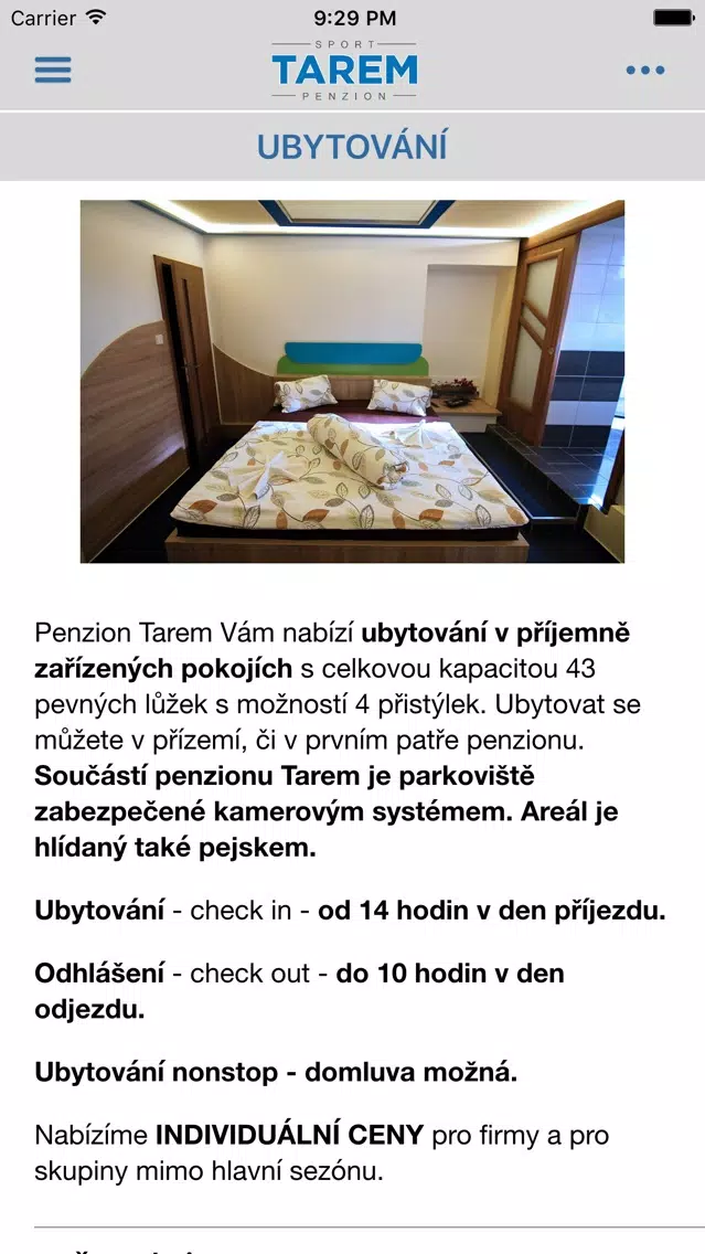 Penzion Tarem स्क्रीनशॉट