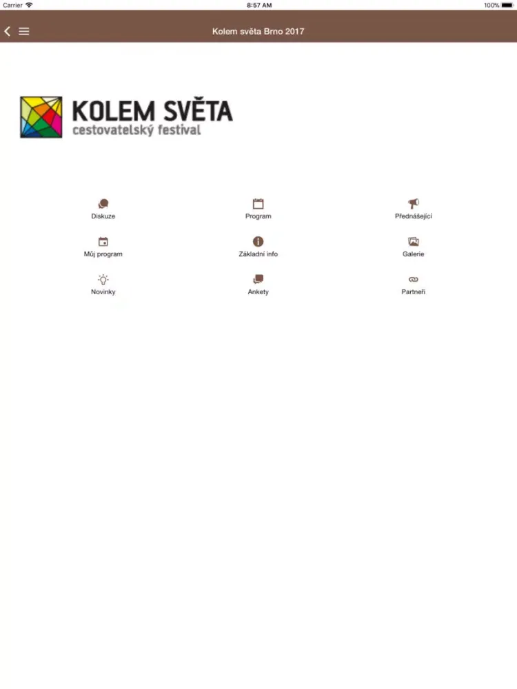 Tangkapan skrin Festival Kolem světa iPad 