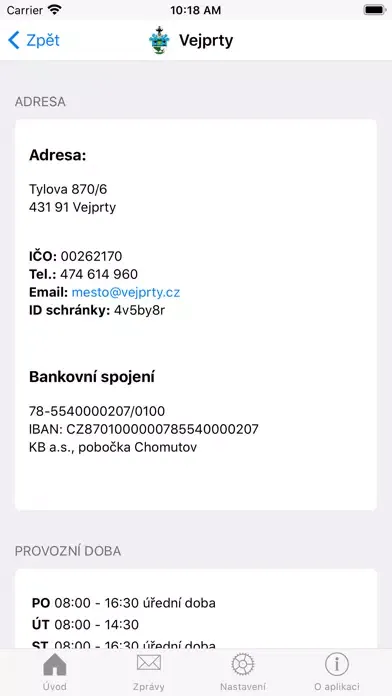 Město Vejprty应用截图