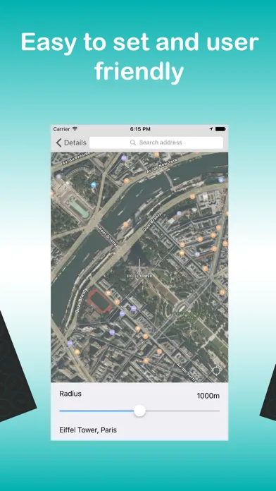 Tangkapan skrin Geo Alarm - location guru lite
