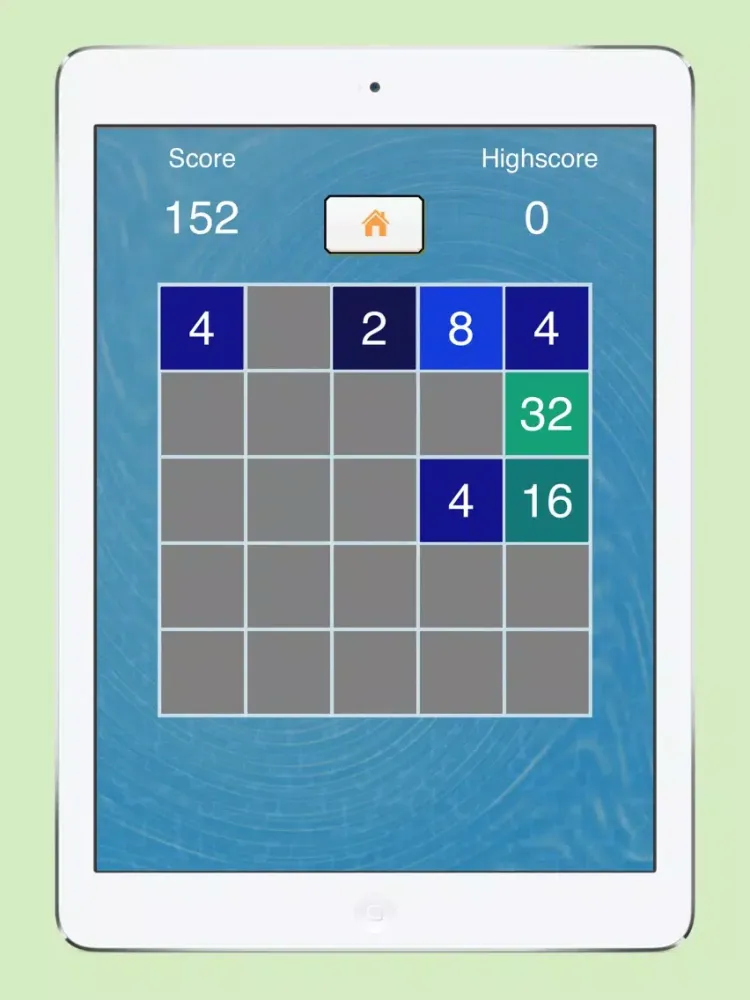 Ảnh chụp màn hình của 2048 5x5 - redesigned iPad 