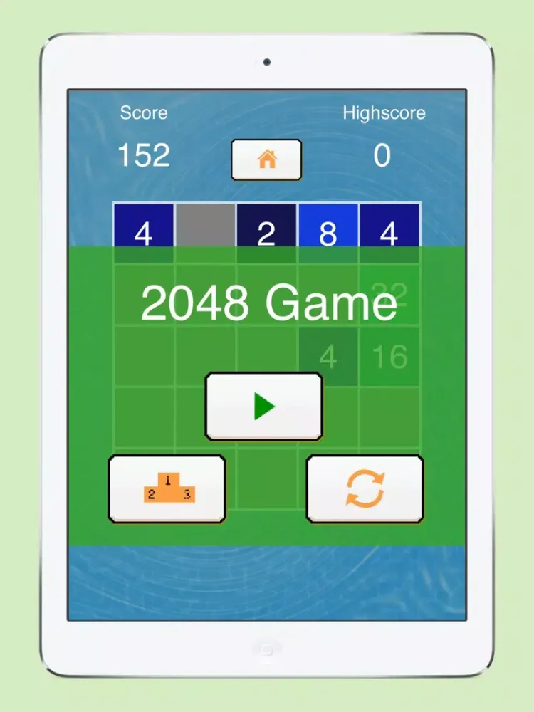 Ảnh chụp màn hình của 2048 5x5 - redesigned iPad 