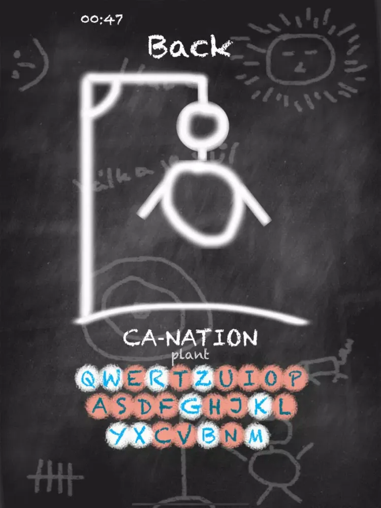 Chalk Hangman The Game iPad  سکرین شاٹس