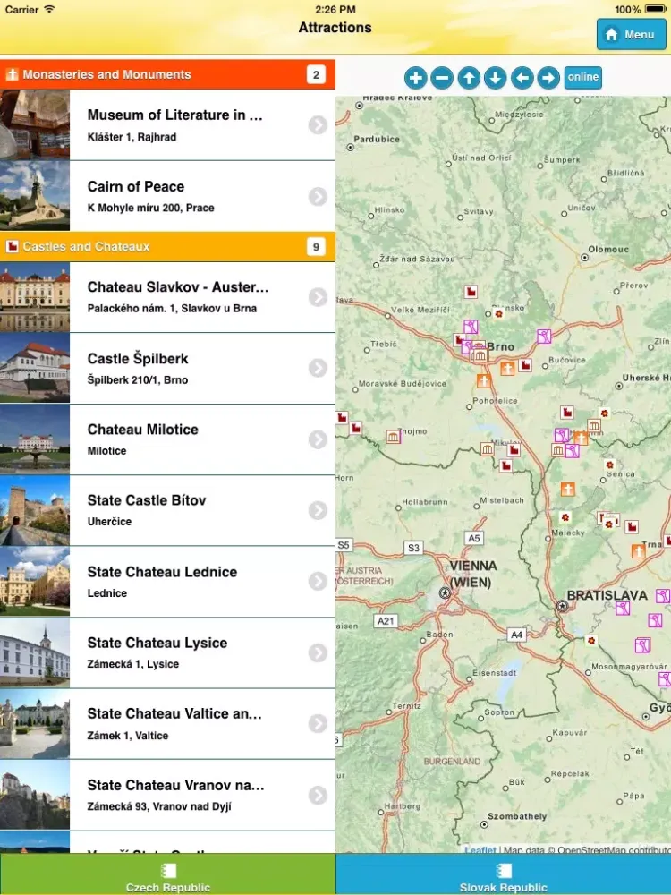 Jižní Morava a Trnavský kraj iPad  স্ক্রিনশট
