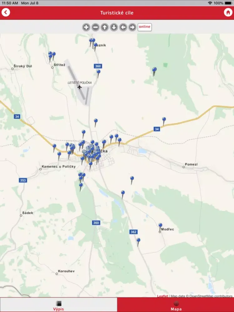 Captures d'écran de Polička iPad 
