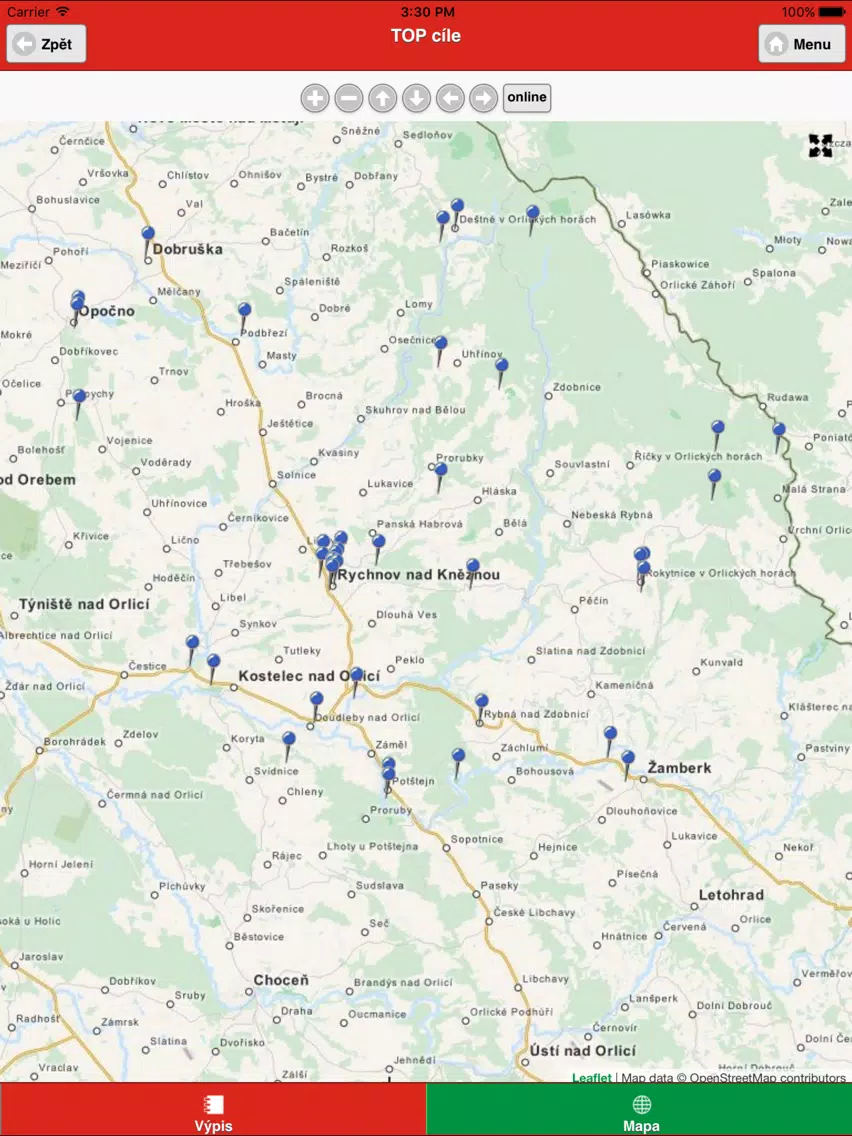 Rychnov nad Kněžnou official iPad 應用截圖