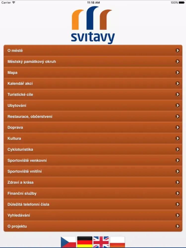 Svitavy city iPad  Screenshots