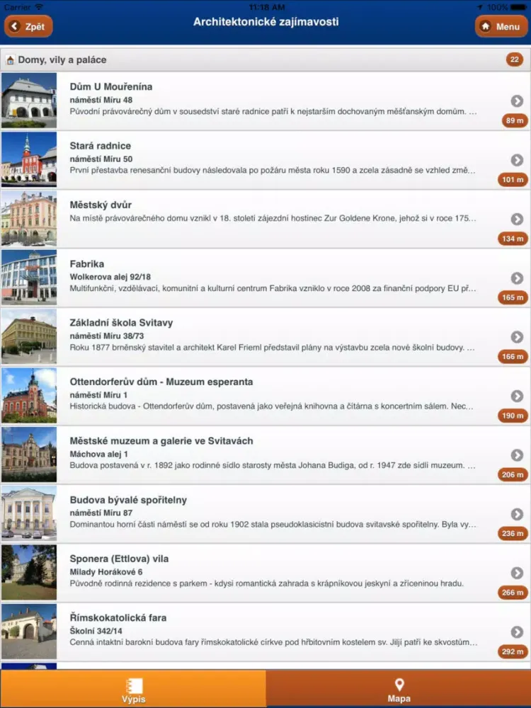 Svitavy city iPad  Screenshots