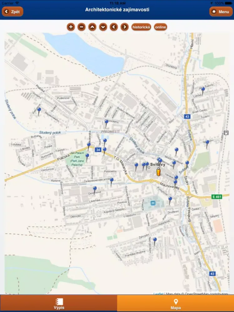 Svitavy city iPad  Screenshots