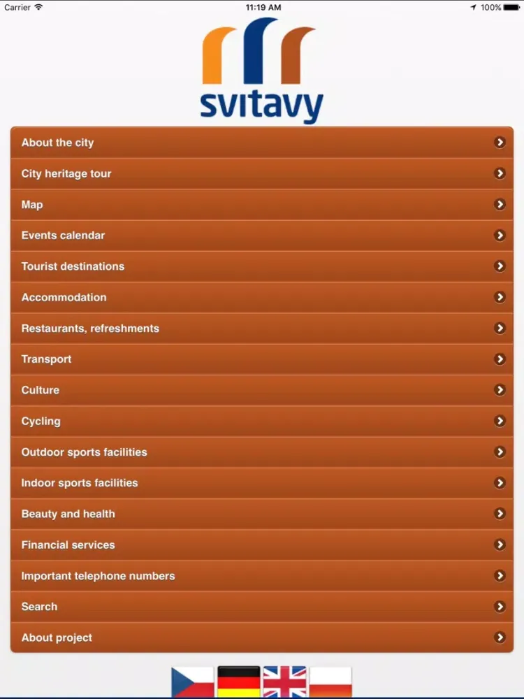 Svitavy city iPad  Screenshots
