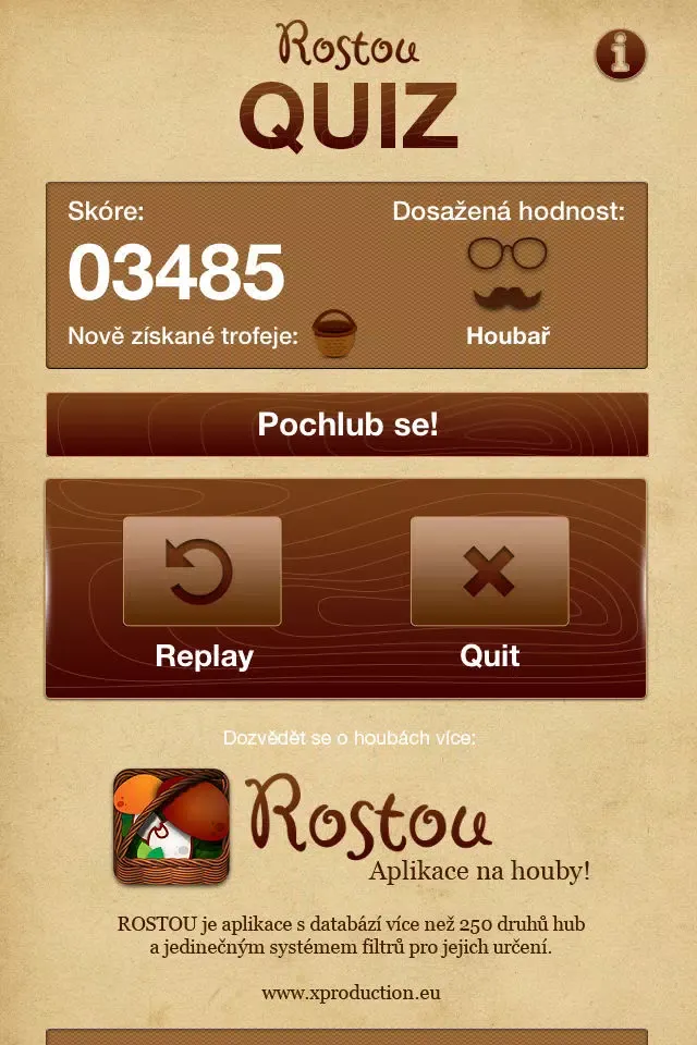 Rostou QUIZ Screenshots