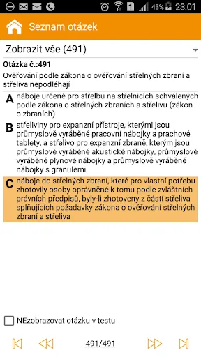 Zbrojní průkaz - testy应用截图