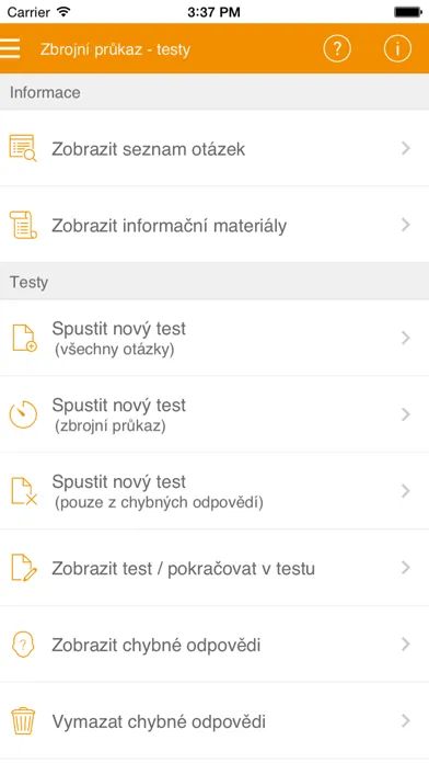 Zbrojní průkaz - testy应用截图