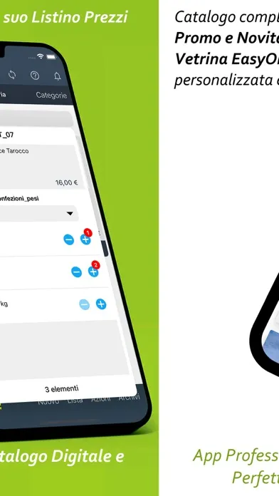 EasyOrder Ordini Clienti B2B Screenshots
